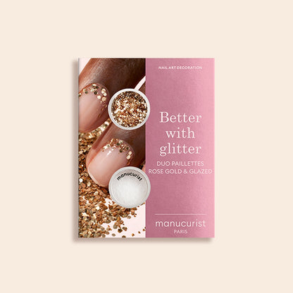 Duo Paillettes Rose Gold &amp; Glazed