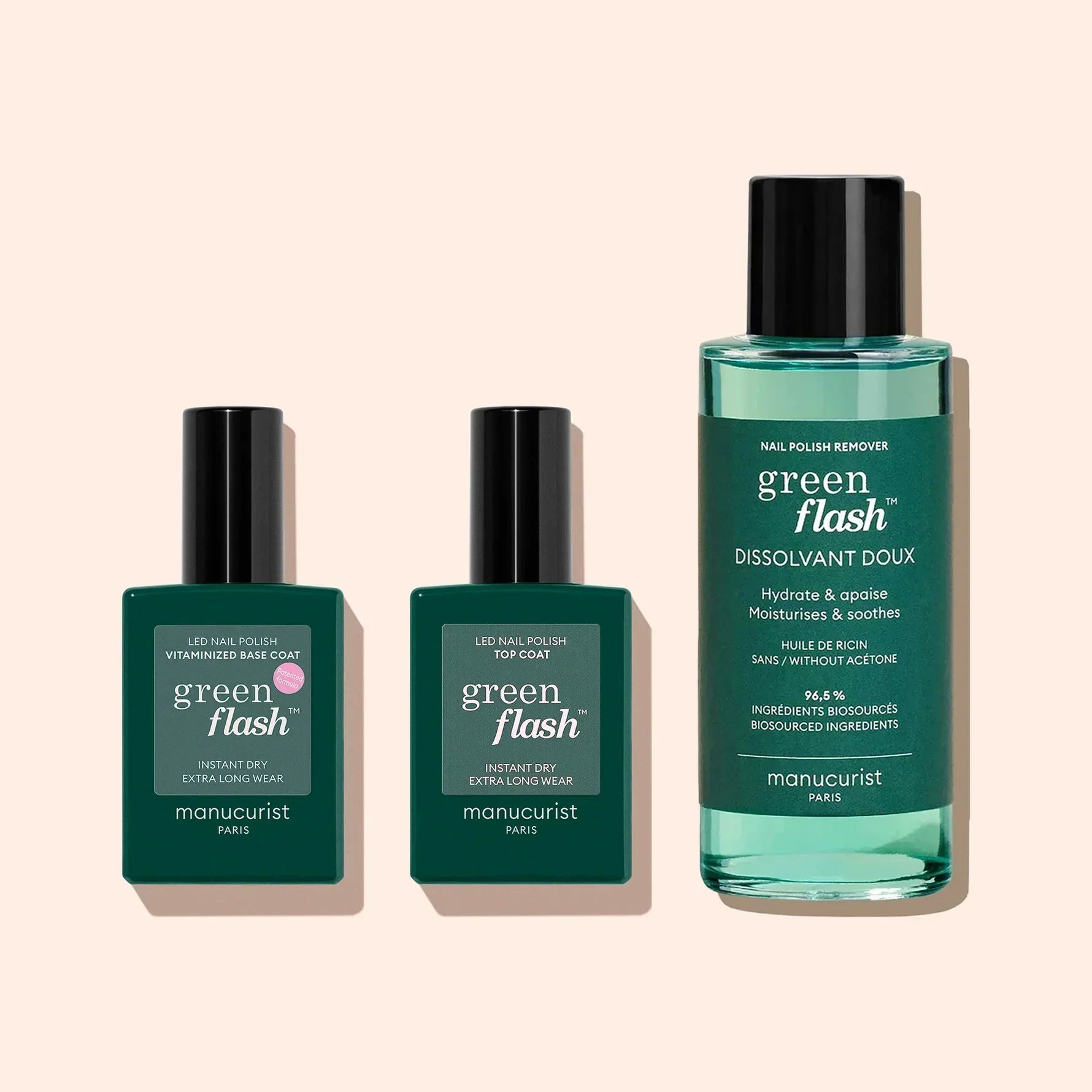 Trio Base Top Dissolvant Green Flash™
